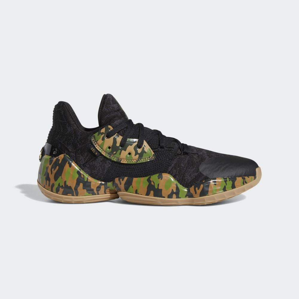 Adidasi Baschet Adidas Harden Vol. 4 Barbati Romania - Negrii/Masline Verzi EF1259